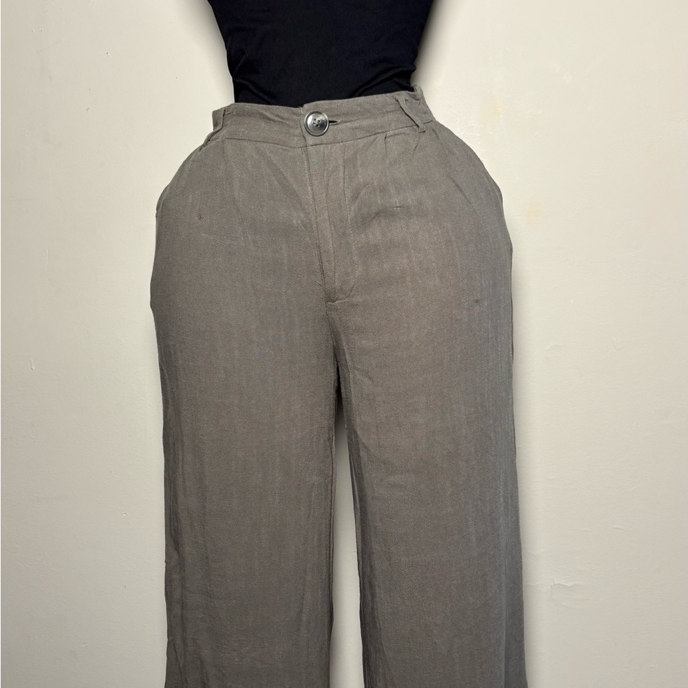 Women's Wide Leg Gray Pants